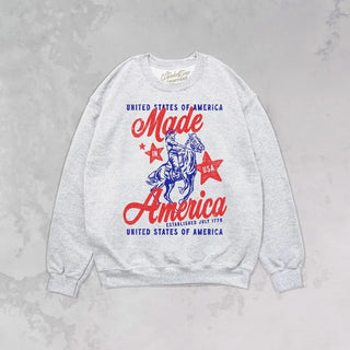 MADE IN AMERICA oversized crewneck