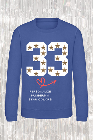 the jazzy star number crewneck