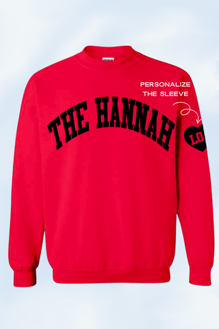 HANNAH custom print crewneck