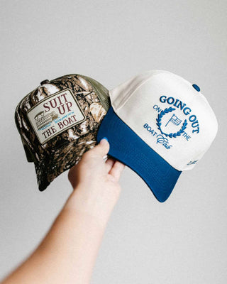 Suit Up We're Going Out on the Boat - Camo Hat