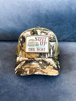 Suit Up We're Going Out on the Boat - Camo Hat