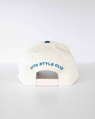 Going Out on the Boat Club Hat - Blue & Cream