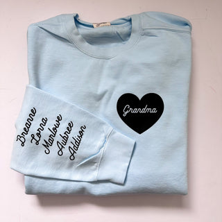 on my heart garment washed crew: CUSTOM