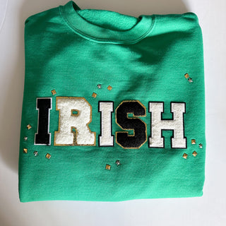 "IRISH" JAZZY CREWNECK