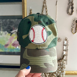 sequin baseball patch baseball cap hat